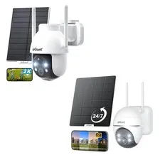 ieGeek Security Cameras Wireless Outdoor, 2K Solar WiFi Camera for Home...