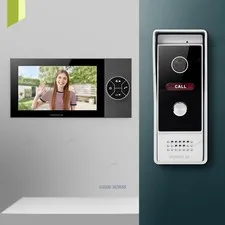 HOMSECUR 7" 4 Wire HD Video Door Phone Intercom Doorbell IR Camera Door Unlock