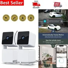 Wyze Cam Pan V3: 2-Pack 1080p Smart Home Cameras with Color Night Vision & Audio