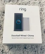 Ring - Wi-Fi Smart Video Doorbell - Wired with Chime - Black