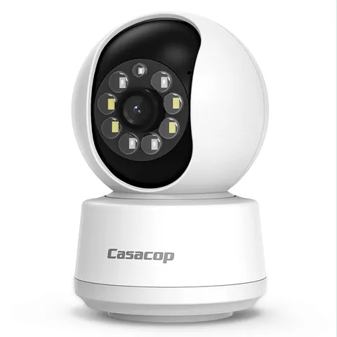 Smart Security Camera, 1080p Home Security Camera, Pan & Tilt 2.4Ghz Indoor I...
