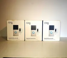 Ring Essential Security Set Battery Doorbell Plus + Indoor Cam 2-Pack White