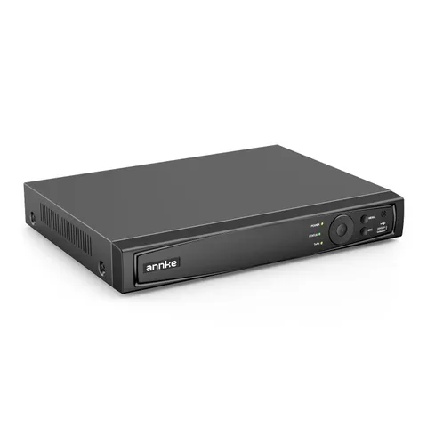 ANNKE 8CH 12MP Network Video Recorder, 8 Channel H265+ Standard-size, Black