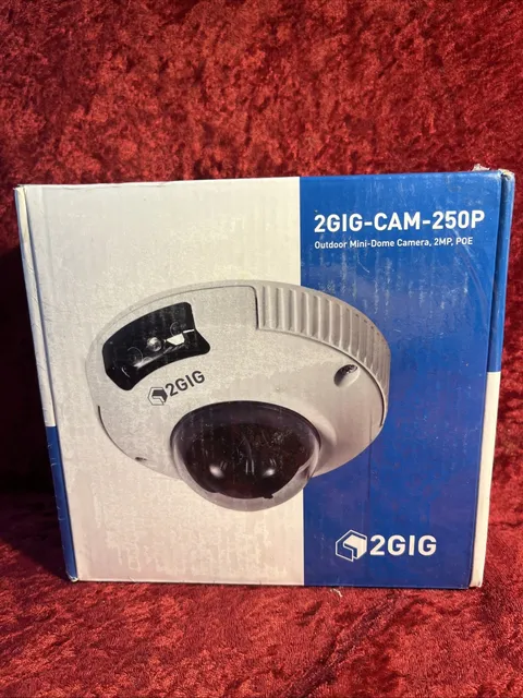 2GIG Outdoor Mini-Dome Camera 2GIG-CAM-250P 2MP POE Night Vision Motion Detector