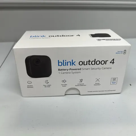 Blink Outdoor 4 4th Gen Wire-Free Smart Security Camera Black B0B1N5HW22 Sealed