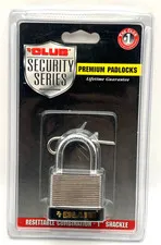 The Club UTL818 Resettable 3-Digit Combination Padlock 1" Shackle New Sealed