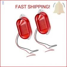 QWORK AC110V - 120V Industrial Strobe Siren Alarm Warning Light – Red - 110 dB L