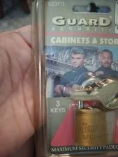 Guard Security Cabinets/Storage Solid Brass Body Padlock 3 Keys Pick Resistant