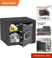 Durable 1.2 Cub Security Safe with Emergency Key - Safe Storage for Valuables