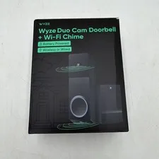 WYZE Wireless Duo Cam Video Doorbell Chime Included Battery Powered 2K Full