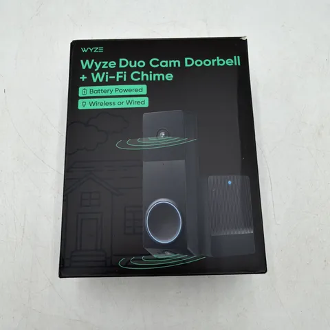 WYZE Wireless Duo Cam Video Doorbell Chime Included Battery Powered 2K Full