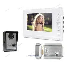 7inch Video Door Intercom System with Intra-monitor Audio Intercom for Apartment