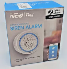 NEW Neo Coolcam Zigbee Siren Alarm Home Assistant Alexa Google Home Security