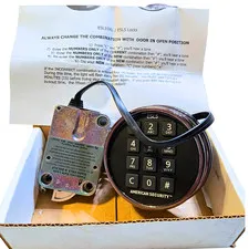 Amsec - ESL5 - Illuminated Electronic Pivot Safe Lock Kit (Dial & Lock) - Chrome