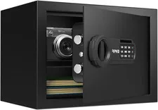 Deluxe Safe and Lock Box,Digital Keypad Safe Box,Steel Alloy Small Safes, Keypad