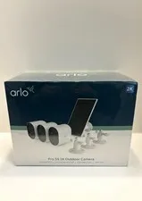 Arlo VMK4360P-1SCNAS Pro 5S 2K Outdoor Camera - 3 Cameras, 1 Solar Panel -White