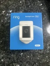 Ring Spotlight Cam Plus, Battery - White