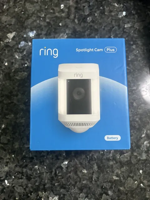 Ring Spotlight Cam Plus, Battery - White