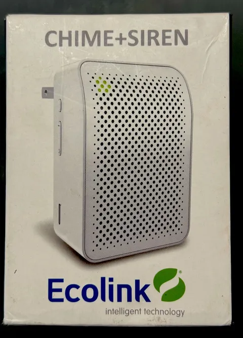 Ecolink Z-Wave 700 Home Security Chime + Siren S2 Battery Backup (ISZW7-ECO) NEW