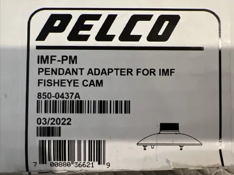 Pelco - Pendant Mount Adapter for IMF Fisheye Cam (IMF-PM)