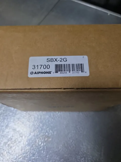 (New in box) Aiphone SBX-2G Stainless Steel Outdoor Back Surface Mount Box