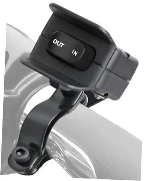 12V ATV Winch Switch with Mounting Bracket, Handlebar Winch Control Black