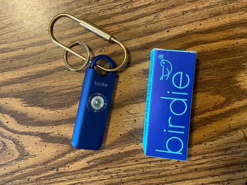 She's Birdie The Original Personal Safety Alarm - Metallic BLUE - Self Defense