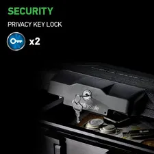 SentrySafe 1200 Fire-Resistant Box Safe with Key Lock 0.18 Cu. ft., Black
