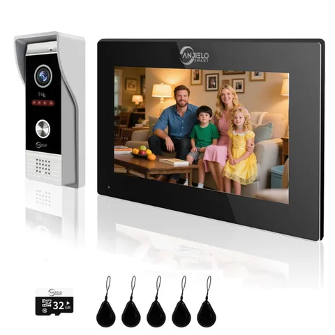 Wired Video Doorbell with Indoor Monitor,Video Intercom System, Hardwired Doo...