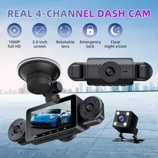 360° Car DVR 3-Inch Screen 4 Channel FHD Video Recorder WIFI Night Vision