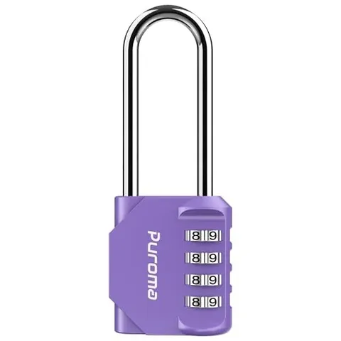 Puroma 4-Digit Waterproof Combination Lock for Outdoor Use - Fence, Gate