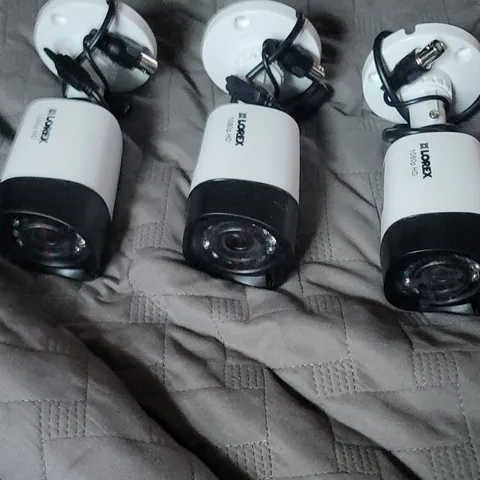 Lorex 1080p HD Wired Analog Bullet Security Cameras 3-Pack Night Vision BNC