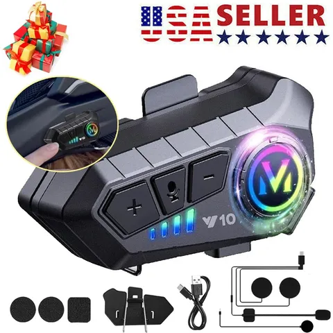Waterproof Motorcycle Helmet Headset Wireless Bluetooth Headphone Speaker