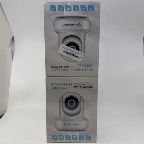 Set Of 2 Amcrest IPM-721W Indoor Pan/Tilt 720p WiFi IP Security Cameras NOS
