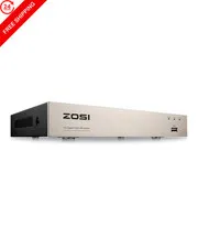 ZOSI 1080P 8CH CCTV DVR Recorder with AI Human/Vehicle (1080P)8CH
