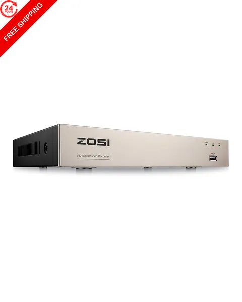 ZOSI 1080P 8CH CCTV DVR Recorder with AI Human/Vehicle (1080P)8CH