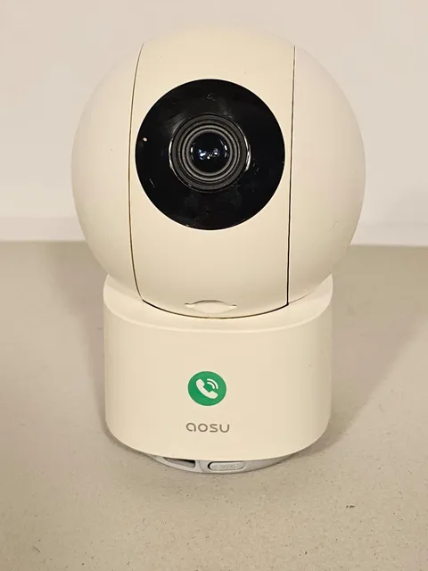 AOSU IndoorCam P1 PTZ WiFi IP Smart Security Camera White Wireless Night Vision