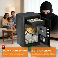Extra Spacious 6.0 Cu Ft Home & Office Safe Featuring Adjustable Shelves and Jew