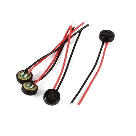 4pcs Wire 2.6mm Condenser Electret Microphone Cartridge Pick-up 4mm x 2mm