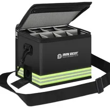 Fireproof Explosion Proof Large Capacity Safe Storage Bag Black Grid Fire