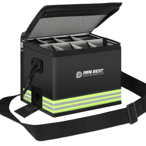 Fireproof Explosion Proof Large Capacity Safe Storage Bag Black Grid Fire