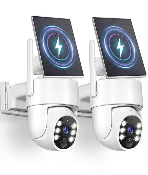 5G Solar Security Cameras Wireless Outdoor, 2K Cameras for Home Security Outd...