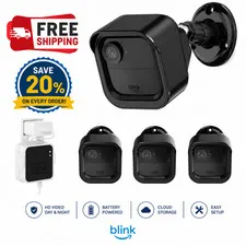 3 Pack All New Blink Outdoor & Indoor Wireless Home Security Camera System Mount