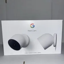 Google Nest Cam Outdoor or Indoor, Battery - 2nd Generation - 2 Count