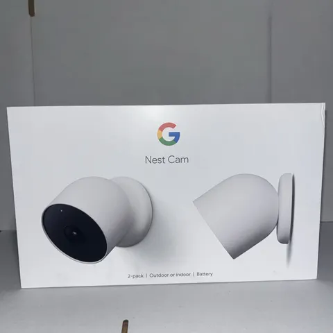 Google Nest Cam Outdoor or Indoor, Battery - 2nd Generation - 2 Count