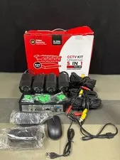 4CH 1080P Wired Security Camera System, AIWIXEN CCTV DVR with 512GB Hard Drive,
