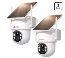 ANRAN Solar Security Cameras Wireless Outdoor,2K Cameras for Home Security with