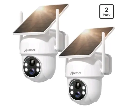 ANRAN Solar Security Cameras Wireless Outdoor,2K Cameras for Home Security with