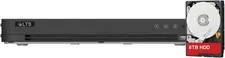 8MP 5-IN-1 16CH DVR Auto-detect Supports TVI/CVI/AHD/960H, 8TB HDD Installed