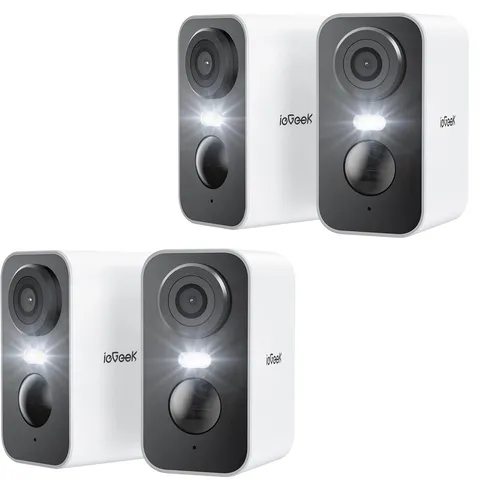 4PCS ieGeek Outdoor 2K Wireless Battery Security Camera Home WiFi CCTV System